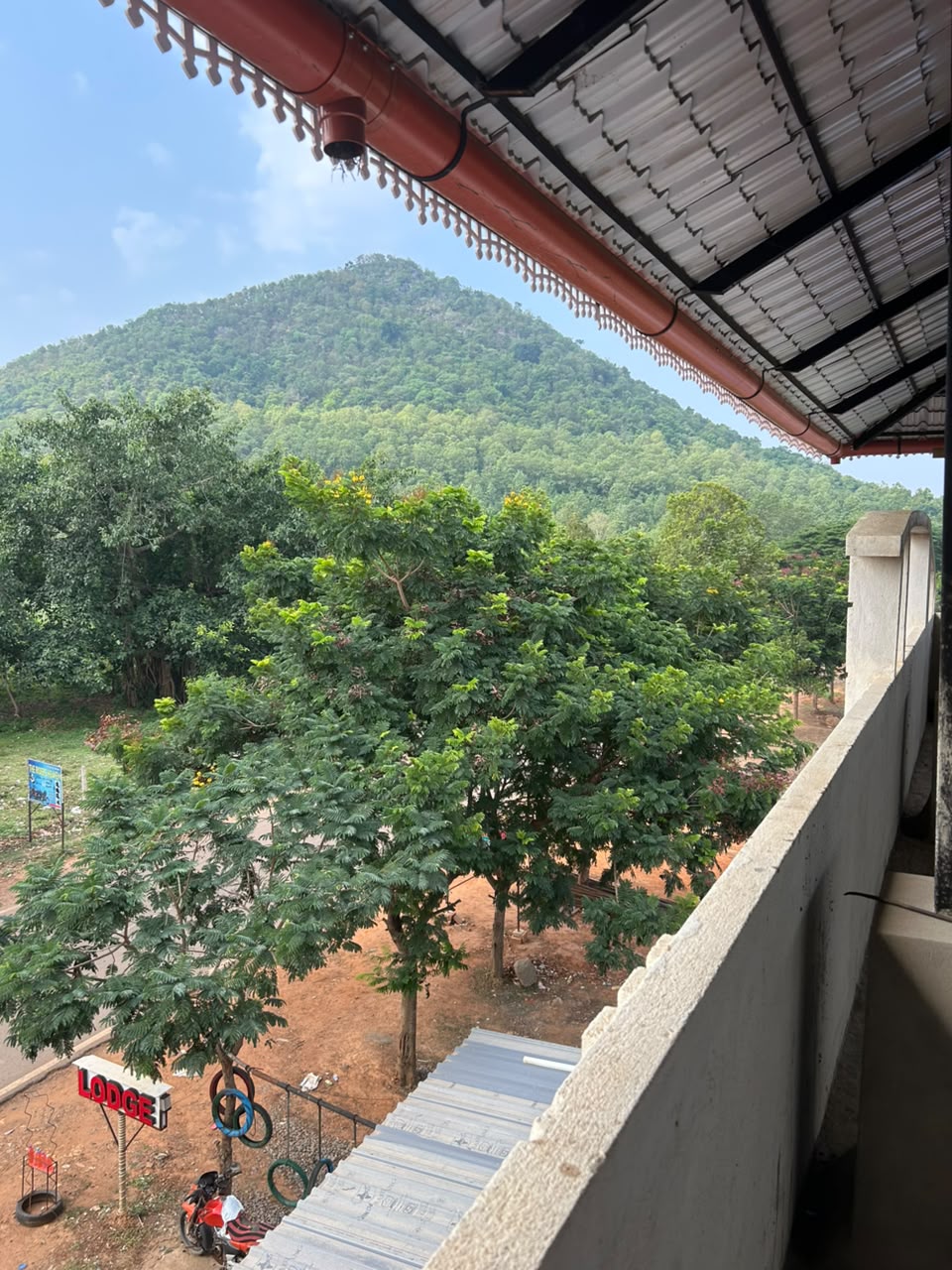 Hill view from the balcony